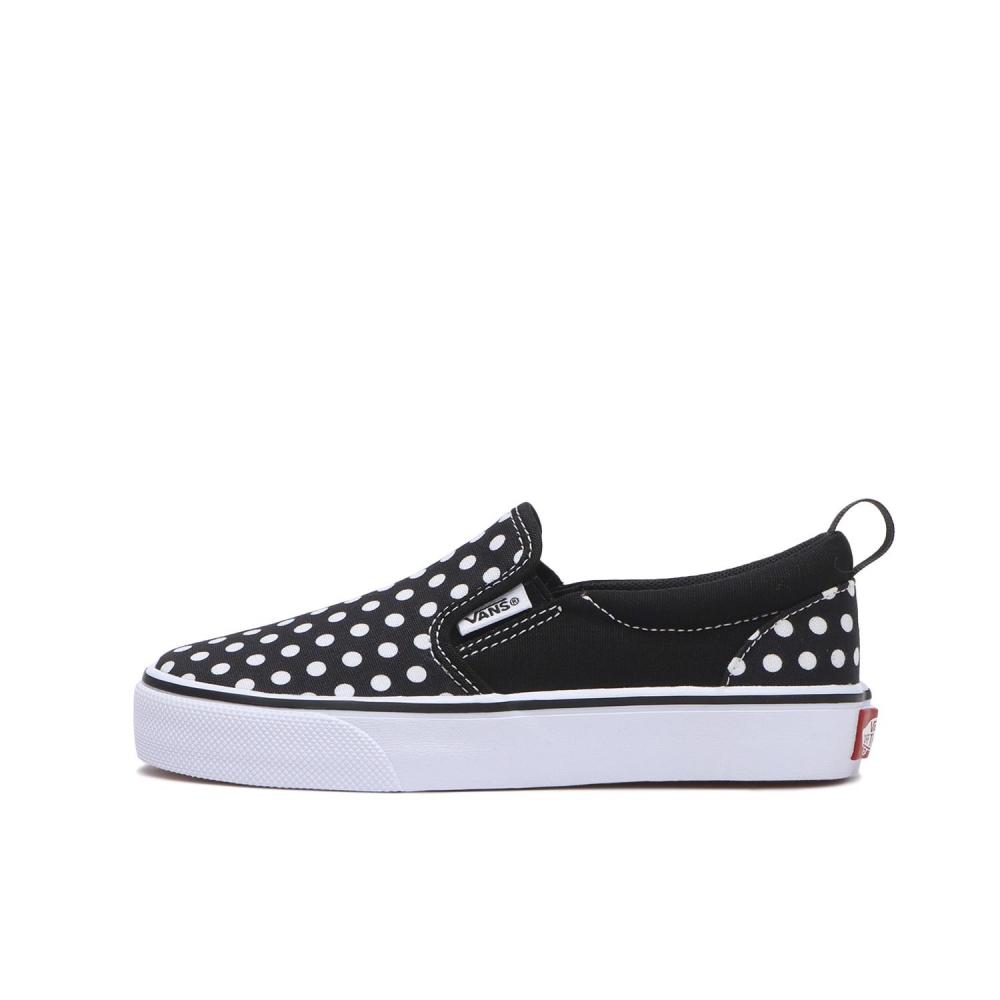 Vans V98ps Dot Blk Wht Dot Slip On