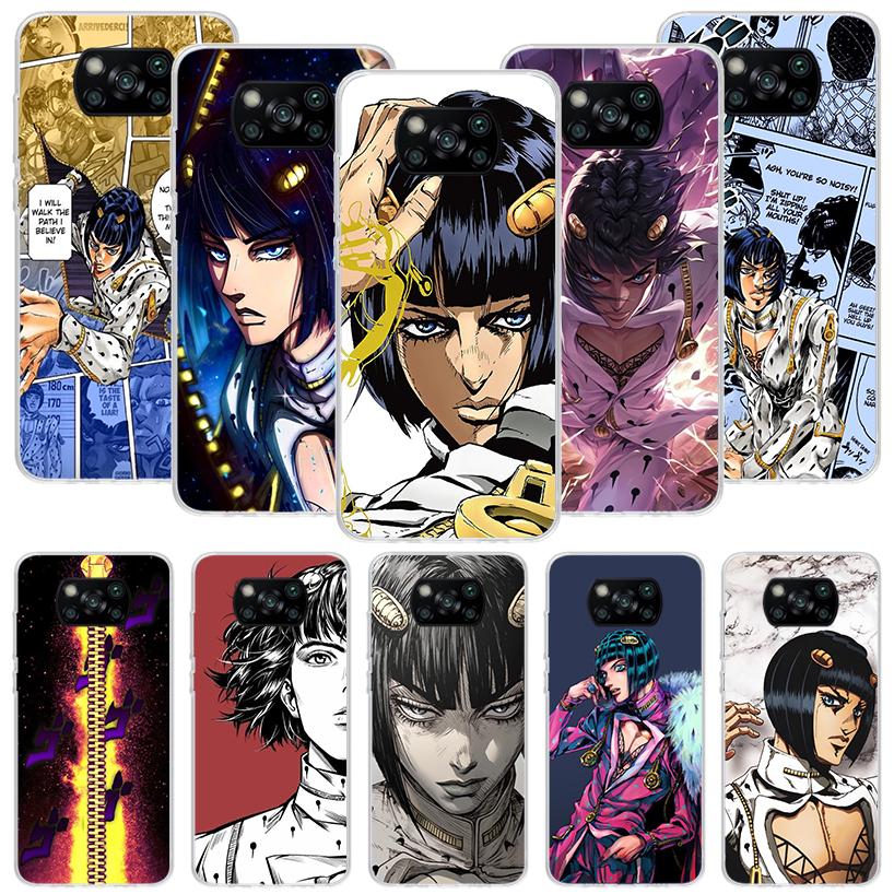 Чехол для телефона JoJo Adventure Бруно Буччеллати для Xiaomi Poco X7 X6 X5 Pro F7 Ultra Redmi 15C 15 13 13C 12 12C 10 10A 10C 9 9A 9C 9