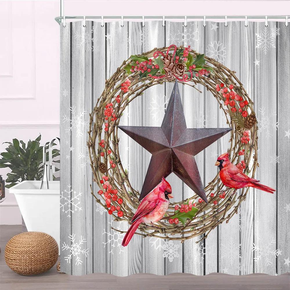 Современный черный набор штор для душа с крючками - Черно-белая штора для душа для ванной комнаты, тканевые геометрические шторы для ванной с крючками