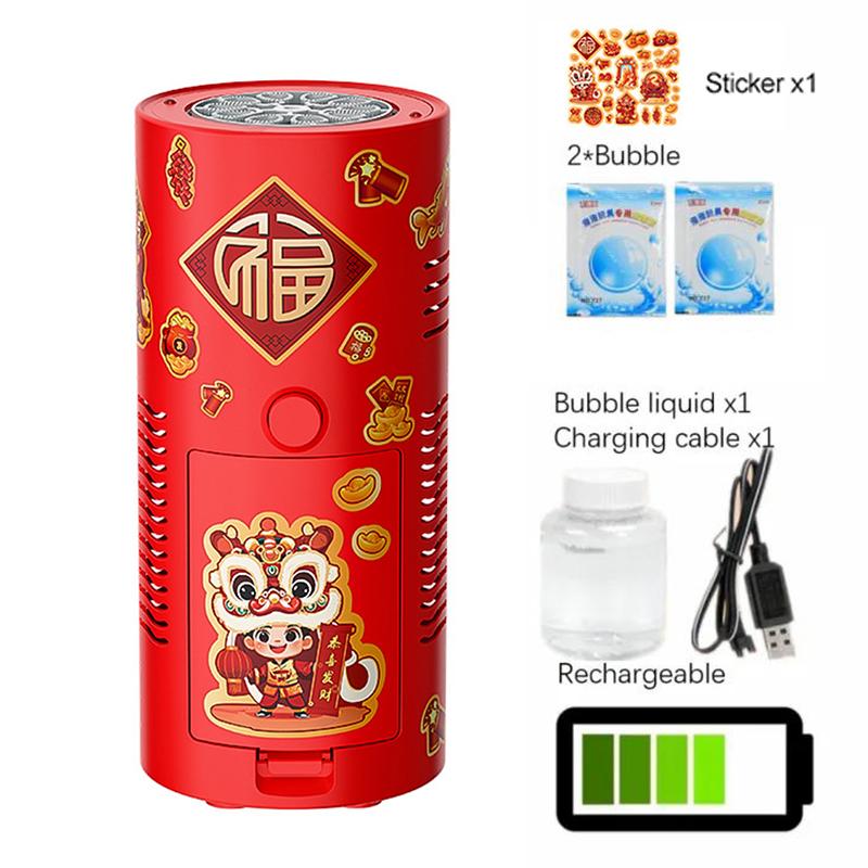 20 отверстий Машина для выдувания пузырей «Фейерверк» с 7-цветными светодиодными огнями, выдуватель пузырей на земле, электронный автоматический спуск, подарок на Праздник Весны, новогодние игрушки