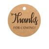 100pcs Cards Wedding Party Luggage Handmade Thank you Hanging Label Jute Twine Kraft Gift Tags