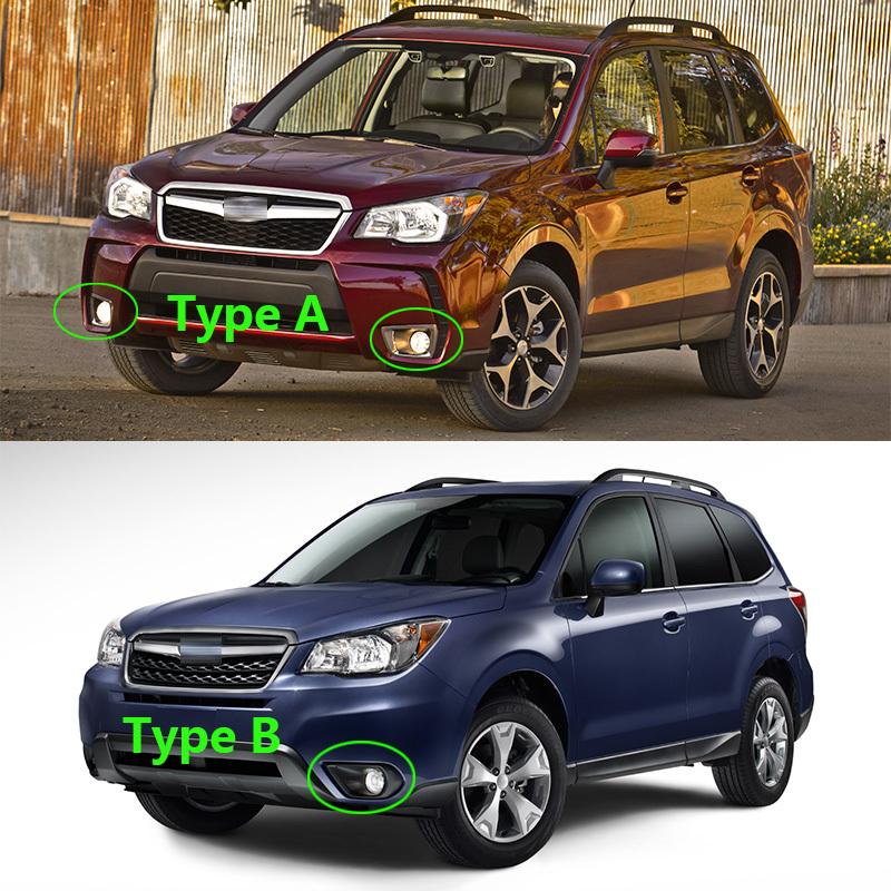For Subaru Forester SJ 2013 2014 2015 2016 Car Front Bumper Fog Light Lamp Frame Cover Trim Foglights Foglamp Cap Hood
