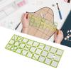 Crafts Rulers DIY Patchwork Tool Fabric Cutting Ruler With Grid Lines for Tailor Patchwork Cutting Sewing Acrylic Quilting Ruler