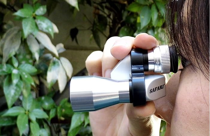 Монокуляр SAFARI SA526SV 10x с апертурой 20 мм, легкий и компактный, SAM003, серебристый