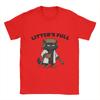 Funny Litters Full Cat  Men's T Shirts  Vintage Tee Shirt Short Sleeve Round Collar T-Shirts 100% Cotton Summer Tops