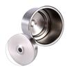 2Pcs Stainless Steel Drink Holder Mount Open Front Cup Bottle Holder for Marine Boat RV Camper