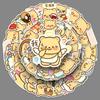 50 Butter Bear Doodle Stickers Cartoon Cute Emoji Pack Creative Decorative Water Cup Mobile Phone Small Mochi Stickers