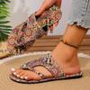 Fashion Women Slippers Comfortable Fashion Big Size Slippers Bohemian Flower Pattern Sandals Home Casual Lightweight Shoes Slides Women