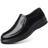 100% Genuine Leather Shoes Men Loafers Cow Leather Mens Casual Shoes Black Brown Plus Size 45