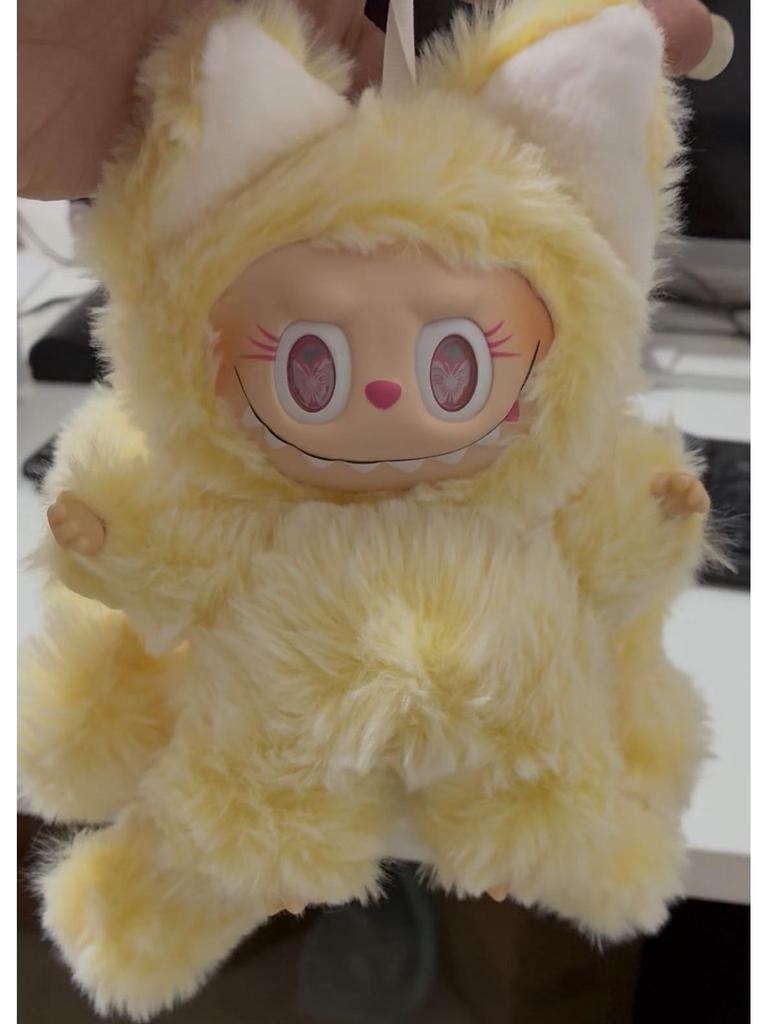 Кастомная кукла Labubu ZIMOMO: Маленький Вождь Розовый Ангел-Бабочка Подарок