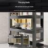 Beifu 3-Tier Carbon Steel Kitchen Storage Rack
