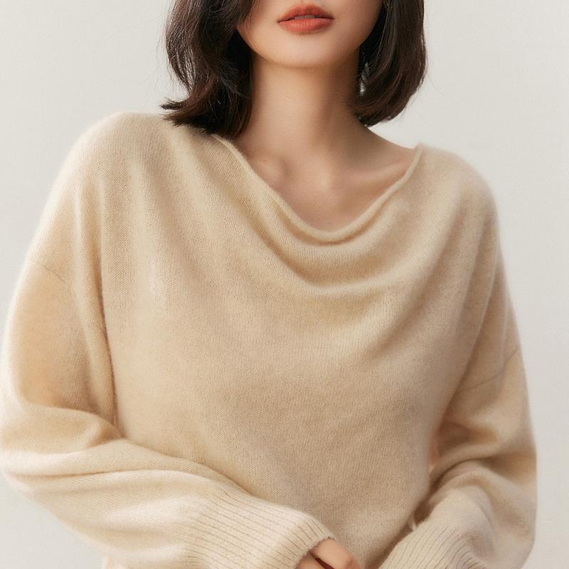 Женский свитер Qinghe 100% чистый кашемир - Ультрамягкий роскошный зимний пуловер