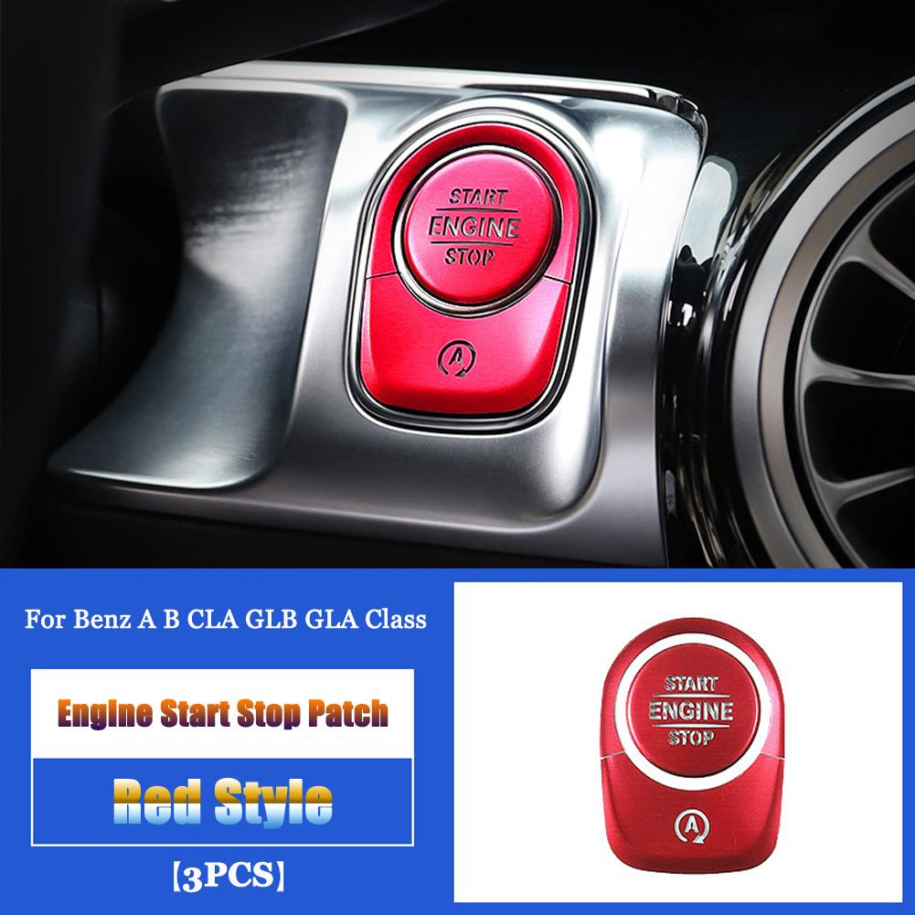 For Mercedes Benz A B CLA GLB GLA Class W177 V177 W247 C118 W118 X247 H247 AMG A35 A45 Car Engine Start Stop Button Trim Cover