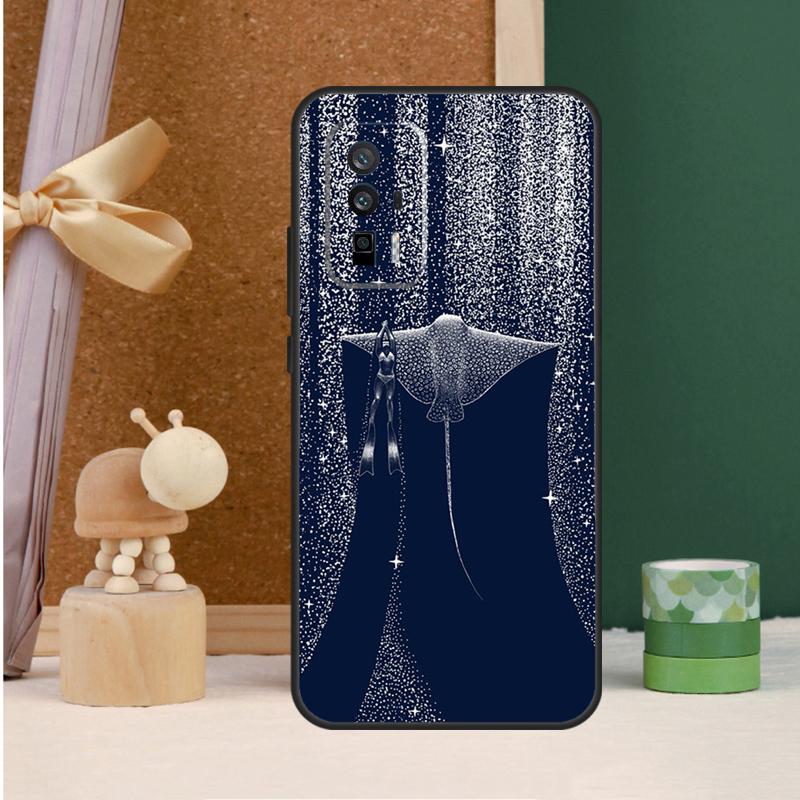 Чехол Звездный Косатка Акула-кит Для POCO X6 Pro X3 X4 X5 M6 Pro F5 F3 M5s Xiaomi 13T Pro 11T 12T 12 13 14 Ultra Обложка