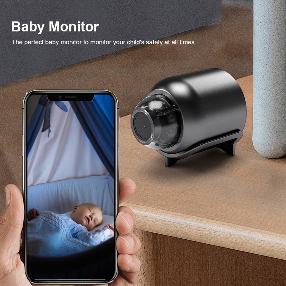 Мини IP-камера HD 720P/1080P с широким углом обзора 140°, камера видеонаблюдения, портативная беспроводная видеокамера для дома, офиса, магазина, склада