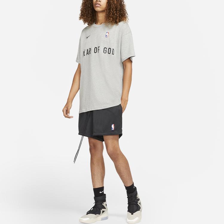 Nike Разминочная футболка X Fear of God Темно-серые мужские топы вереска CU4699-063