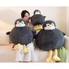 Cute Penguin Doll Pillow with Large Ball Round Plush Toy Rag Doll Comforting Doll Backrest