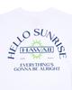 HELLO SUNRISE Гавайи Арка Логотип Футболка_Белый