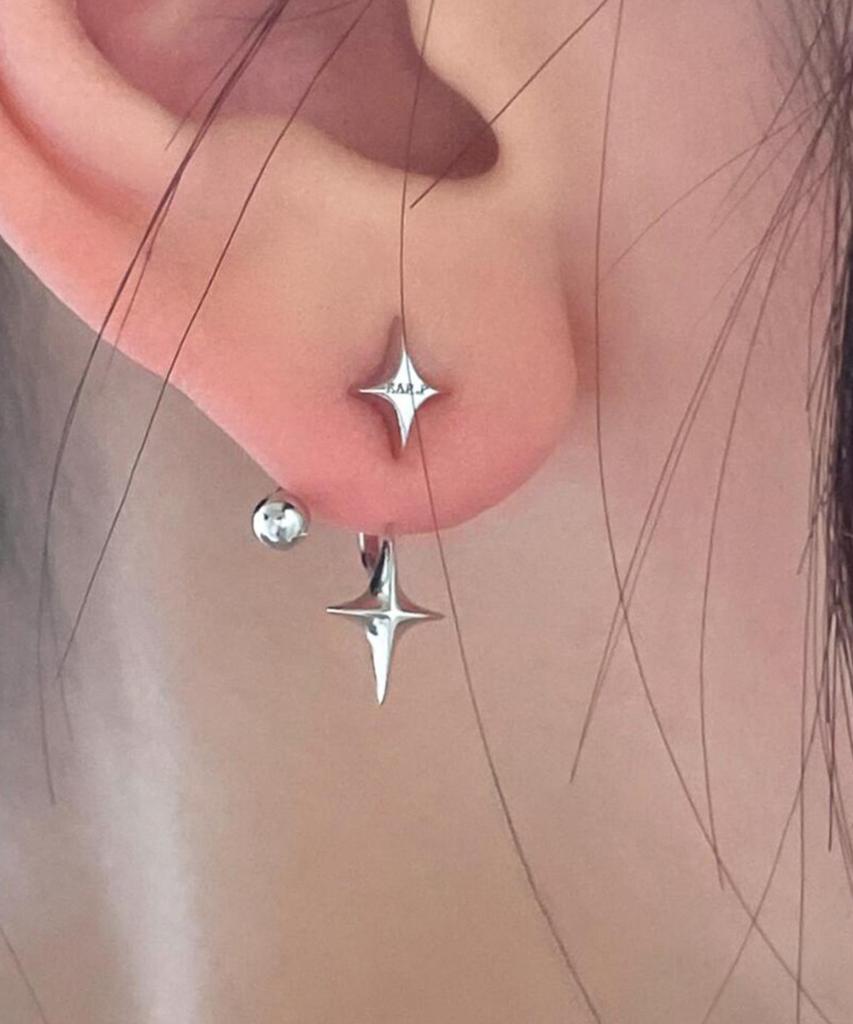 Серебряные серьги Хейты Серовой