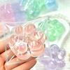 HefengCL Полупрозрачная кошачья лапка сквиши, Игрушка-пищалка из ТПР, Сенсорная игрушка-антистресс, Подарки на детский праздник, Праздничные подарки