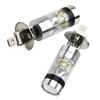 Driving LED Headlight Light Bulb 6000K Wear-resistant Replacement 2pcs