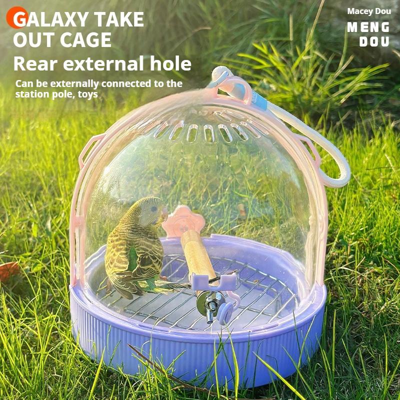 Товары для животных Клетка для попугаев на вынос Удобная клетка для выноса Сумка для выноса Предназначена для просмотра на открытом воздухе Ветрозащитная Можно носить в руке или через плечо