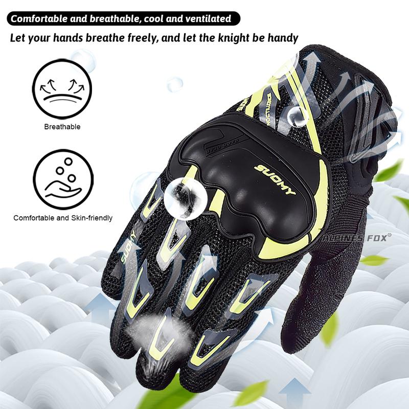 Suomy Motorcycle Gloves Men Summer Breathable Touch Screen Moto Biker Guantes Motobike Riding Protective Gear Fit Women Pink
