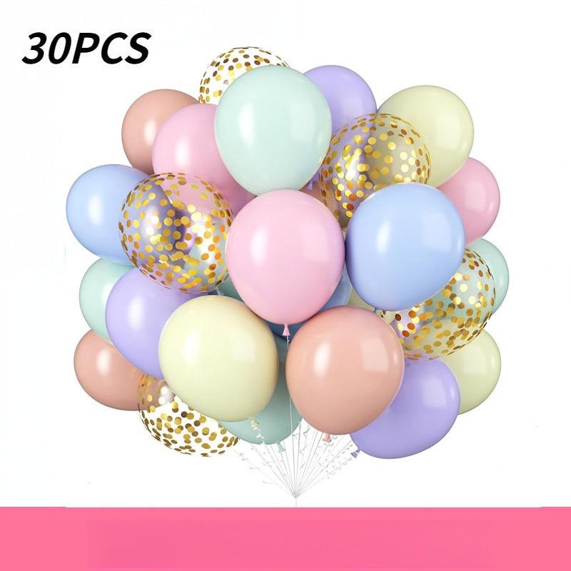 10 inch 30Pcs glitter paper scraps balloon set decoration balloons Christmas Halloween birthday holiday