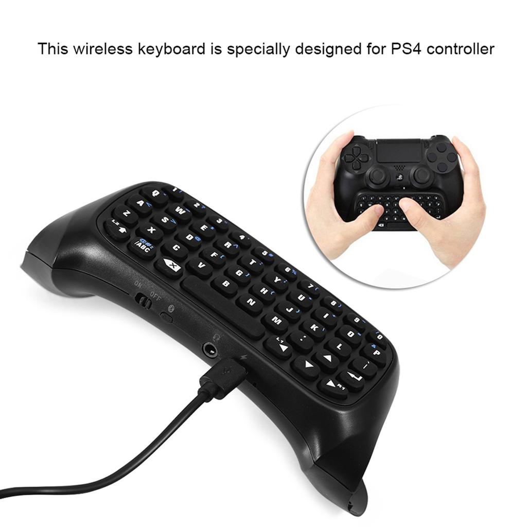 Мини беспроводная игровая клавиатура Bluetooth Chatpad для контроллера PS4