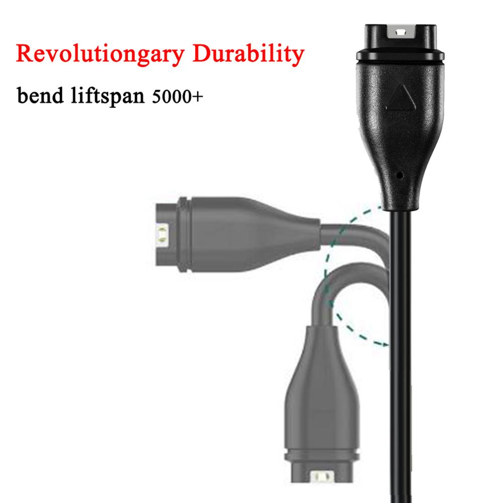 Charging Cable For Garmin Venu SQ 2 2S Forerunner 55/935/945 LTE Vivomove 3s Vivoactive 3/4/4s Charger For Fenix 5/5S/5X 6/6S/6X