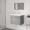 3152874 vidaXL Bathroom Furniture Sonoma Grey Engineered Wood