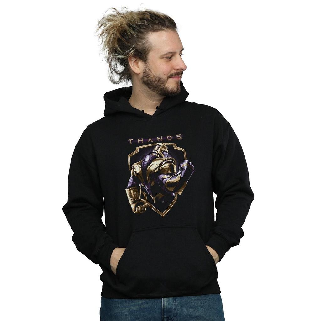 Marvel Mens Avengers Endgame Thanos Shield Hoodie