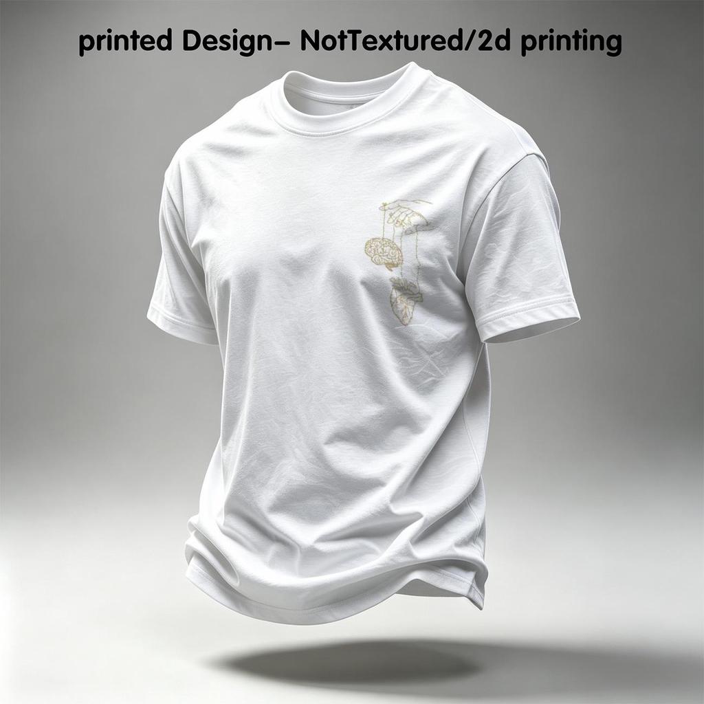 Men's T-Shirts - 2D Printed Fun Creative Designs, Minimalist Trendy Fashion, Personalized for Daily Casual Wear
