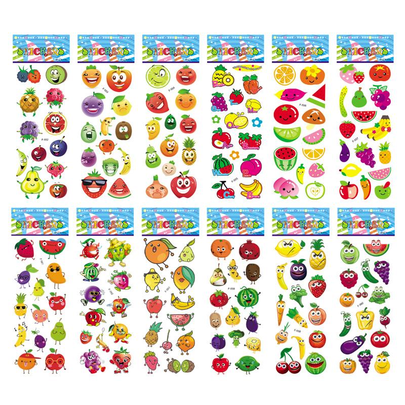 12 листов/упаковка Детские наклейки Игрушка Креативные Милые Животные Морского Дна Рыбы ПВХ Наклейка для DIY Скрапбукинга Дневника Наклейки для Телефона