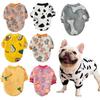 Cute Print Small Dog Hoodie Coat Vest Winter Warm Pet Clothes for French Bulldog Sweatshirt Shi-Tzu Puppy Dog Cat Pet Jacket Clothing
