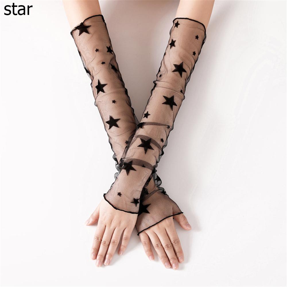 Дышащие тонкие сетчатые кружевные перчатки с защитой от УФ-лучей, перчатки для вождения, рукава для защиты от солнца, солнцезащитные с длинным рукавом