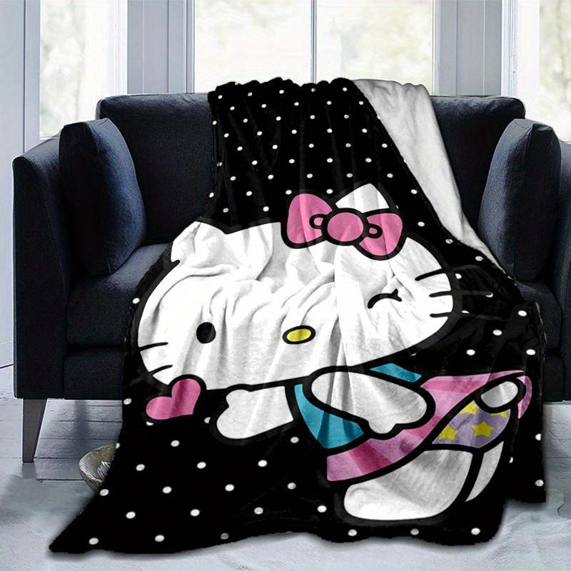 1шт. Милое Мультяшное Одеяло Hello Kitty - Идеально для Дома, Офиса, Использования на Открытом Воздухе, Идея для Подарка, Подходит для Всех Сезоновz041718