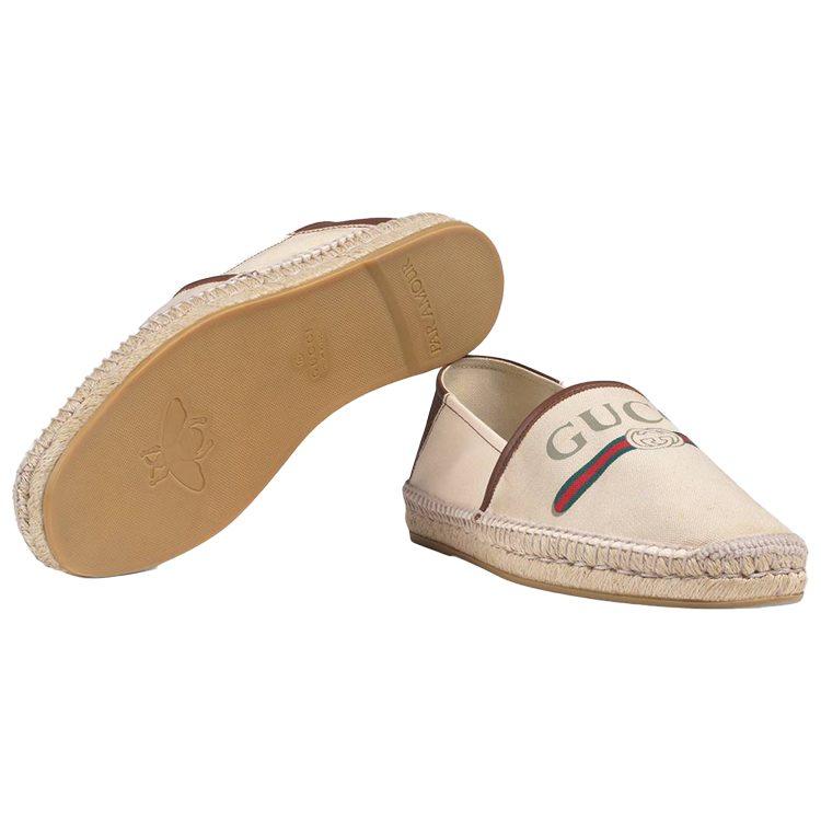 Gucci Эспадрилья с логотипом 'Коричневая' 523203 9SJ10 9075