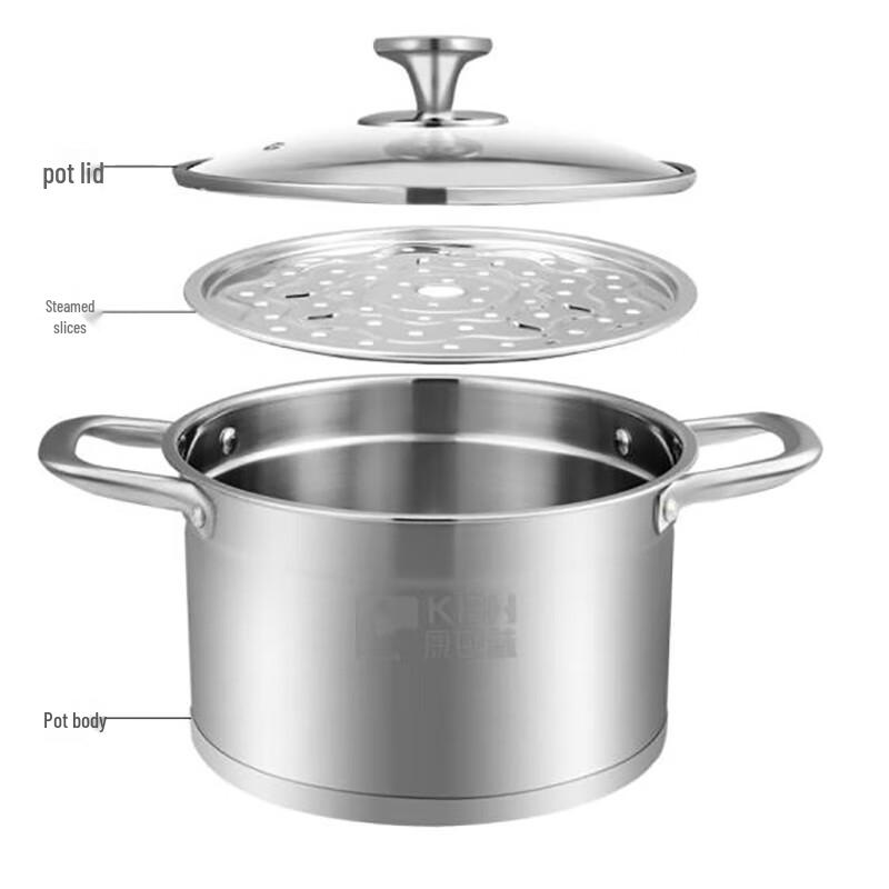 Супница Kambach из нержавеющей стали 304 с прозрачной крышкой