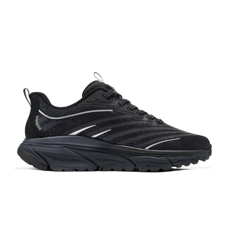 Skechers Спортивные Треккинговые Удобные Универсальные Прочные Низкие Уличные Функциональные Ботинки Мужская Обувь Черный 237416-BKCC