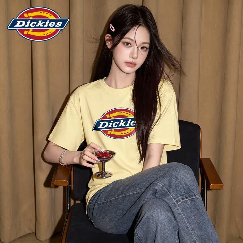 Женская свободная хлопковая футболка с принтом Dickies