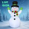 5.91FT Inflatable Toy Snowman Top Hat Scarf Holiday Gifts Xmas Decorations for Yard Christmas Supplies Home Decoration Ornaments