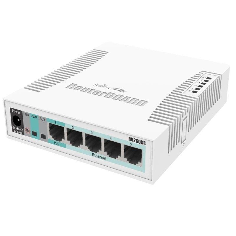 Mikrotik Switch Mikrotik Css106-5g-1s 6 Ports/ Rj45 10/100/1000/ Sfp/ Poe