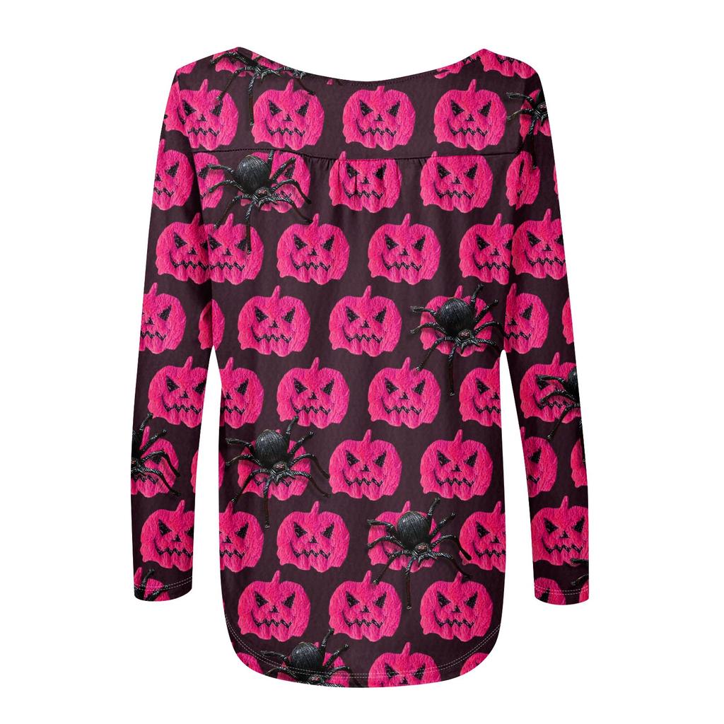 Женская туника с длинным рукавом, свободные топы, повседневные топы оверсайз, плиссированная туника, застегивающаяся на пуговицы, повседневные женские топы с принтом