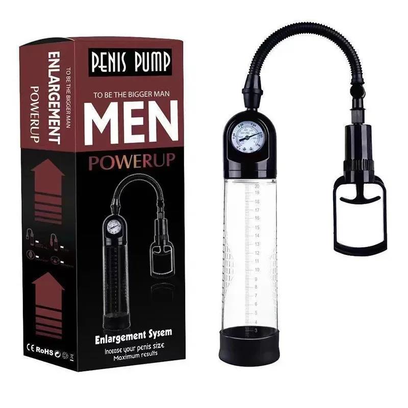 Vacuum Pump Trainer Kit with Clear Measuring Cylinder Hand Bulb Pump Silicone Rings Comfort Sleeve and Accessories Sex Toys