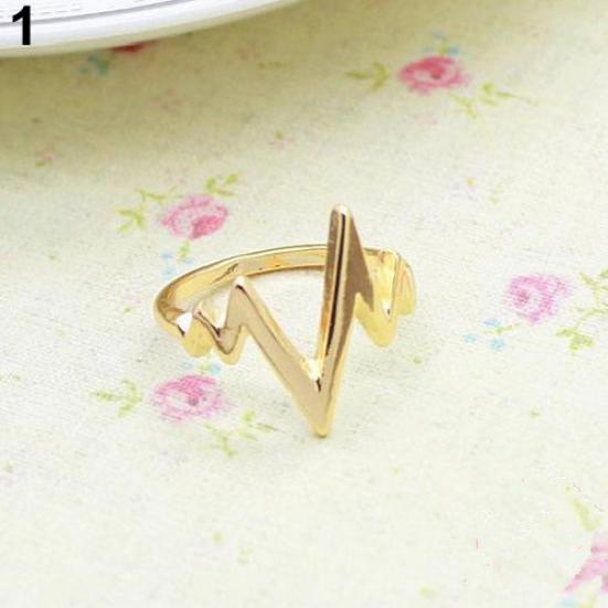 Unisex Fashion Zigzag Arrow Shape Band Alloy Knuckle Finger Ring Jewelry Gift