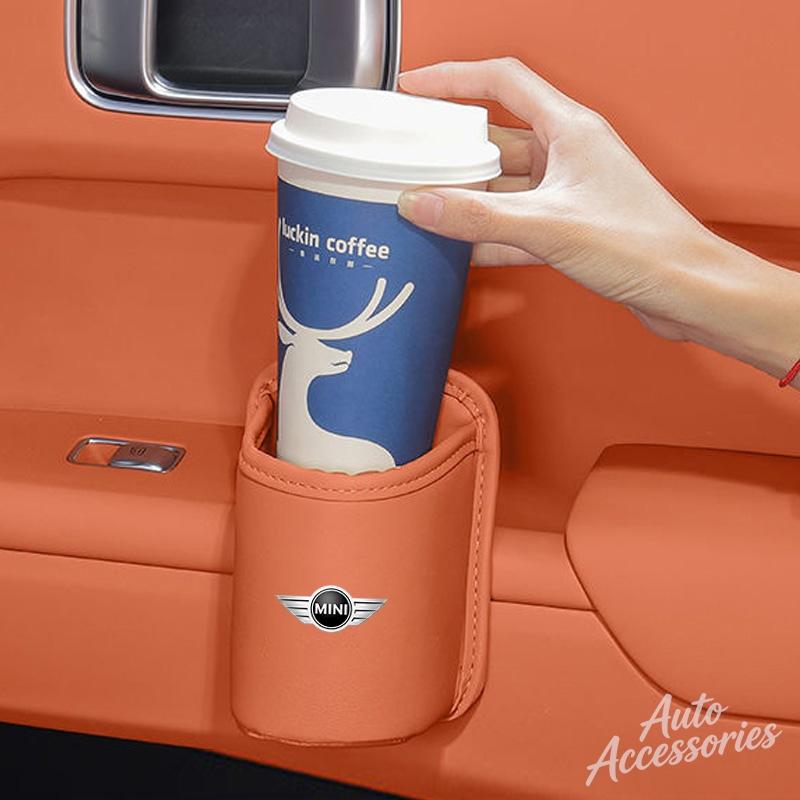 Car Water Cup Box Back Seat Drink Rack Storage Accessories For BMW bgt3 Cooper One JCW Works Clubman R56 F55 F56 R57 R58 sticker 3bgt