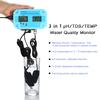 Professional 3 In 1 pH/TDS/TEMP Meter Water Detector Multi-parameter Digital LCD Tri-Meter