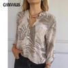 Women's New Fashionable Design V-neck Printed Blouse