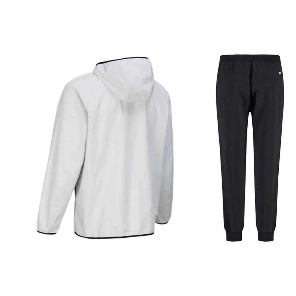 Under Armour Solid Color Breathable Long Sleeve Hooded Jacket Training Knit Jogger Set Men Activewear 24600410-009+21600705-001